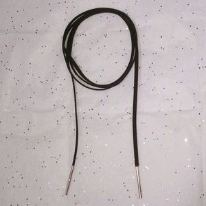 NEW Long Tie Choker w/ Gold Detail